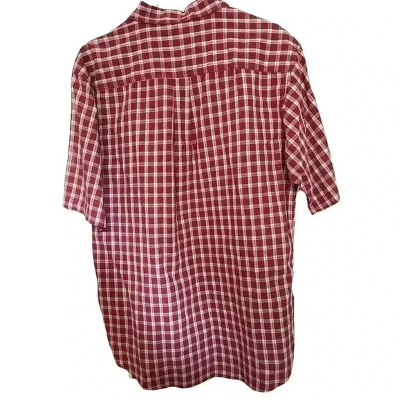RED HEAD SIZE MEDIUM RUST AND WHITE COLOR STRIPES SHORT SLEEVES - Picture 2 of 4
